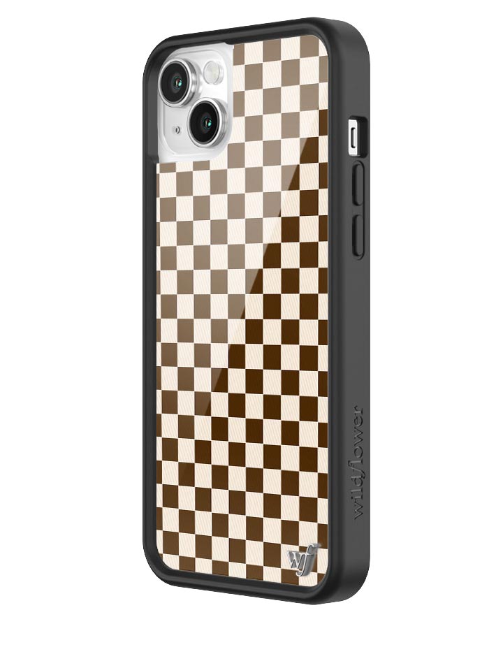 Checkers | Brown iPhone Case
