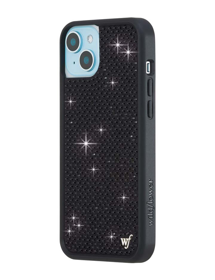 Wildflower Cases Rhinestone iPhone Case | Black — alternative angle