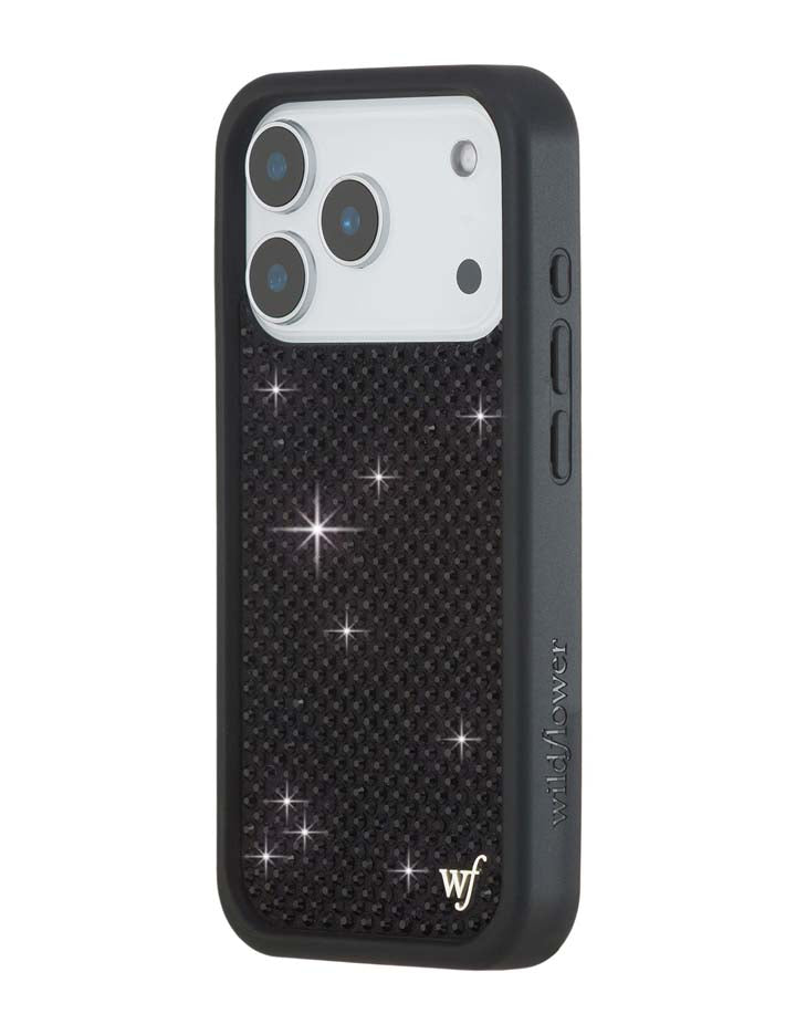 Rhinestone iPhone Case | Black