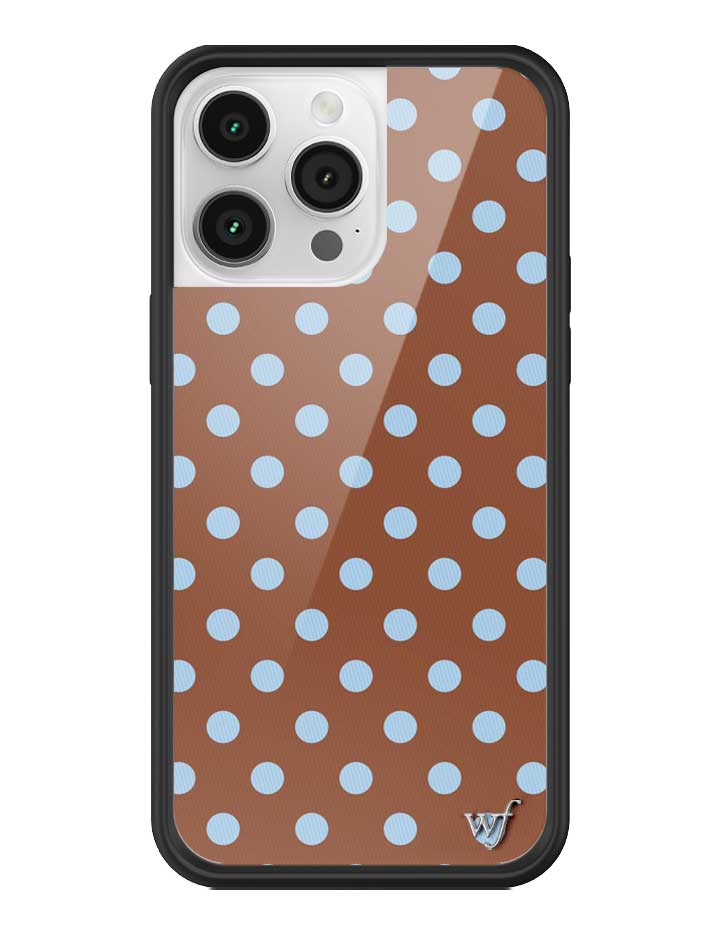 Polka Dot | Brown and Blue iPhone Case
