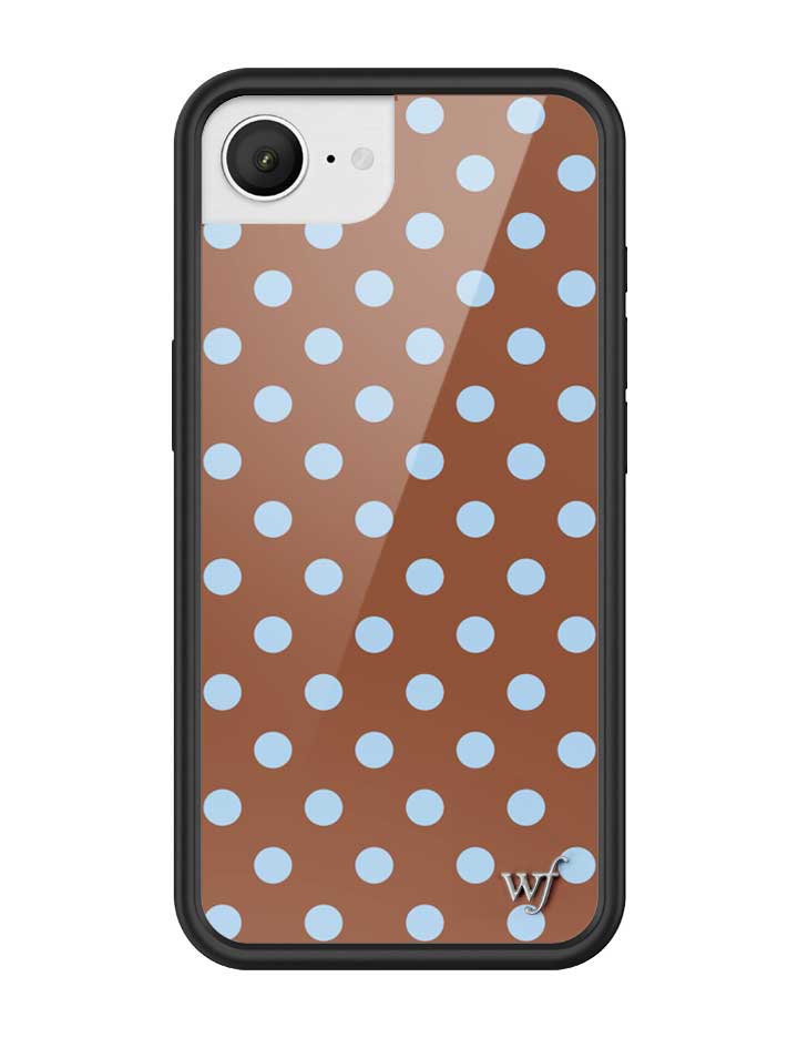 Polka Dot | Brown and Blue iPhone Case
