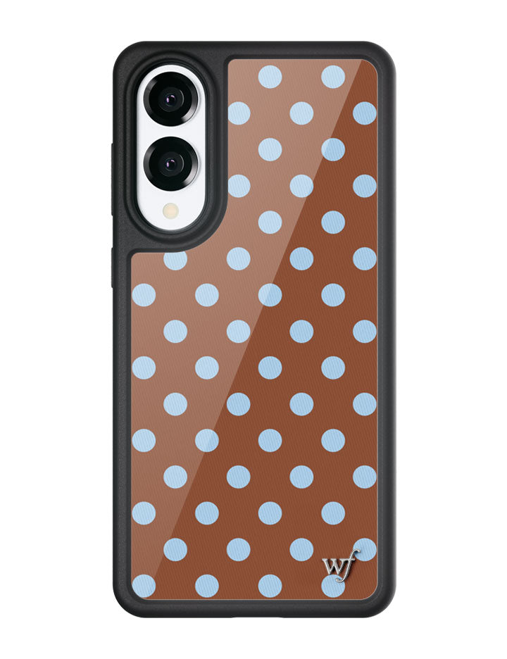 Polka Dot | Brown and Blue Samsung Galaxy Case