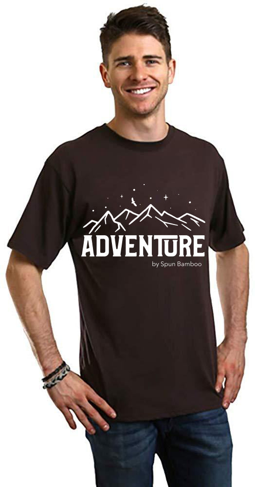 Spun Bamboo Adventure Printed Men's Bamboo Viscose/Organic Cotton Short Sleeve T-Shirt — lifestyle context