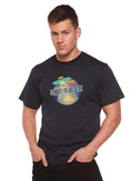 Spun Bamboo I Want to Believe Men's Bamboo Short Sleeve Printed T-Shirt — main product shot