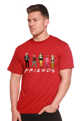 Funny Christmas Movies Printed Men's Bamboo T-Shirt