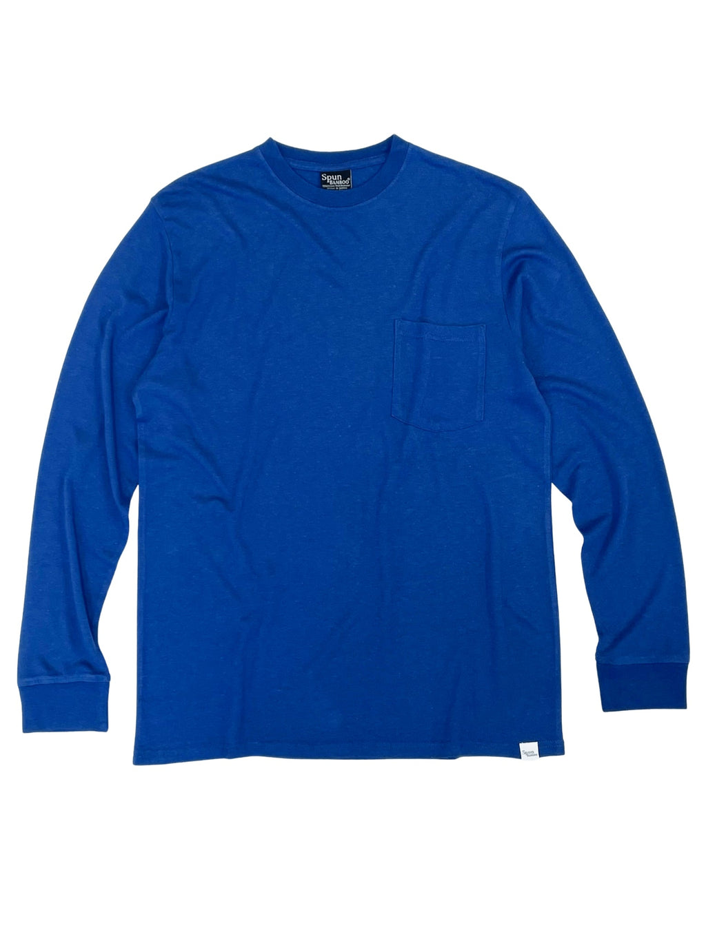 Spun Bamboo New Men's Bamboo Viscose/Organic Cotton Long Sleeve T-Shirt with Pocket — lifestyle context