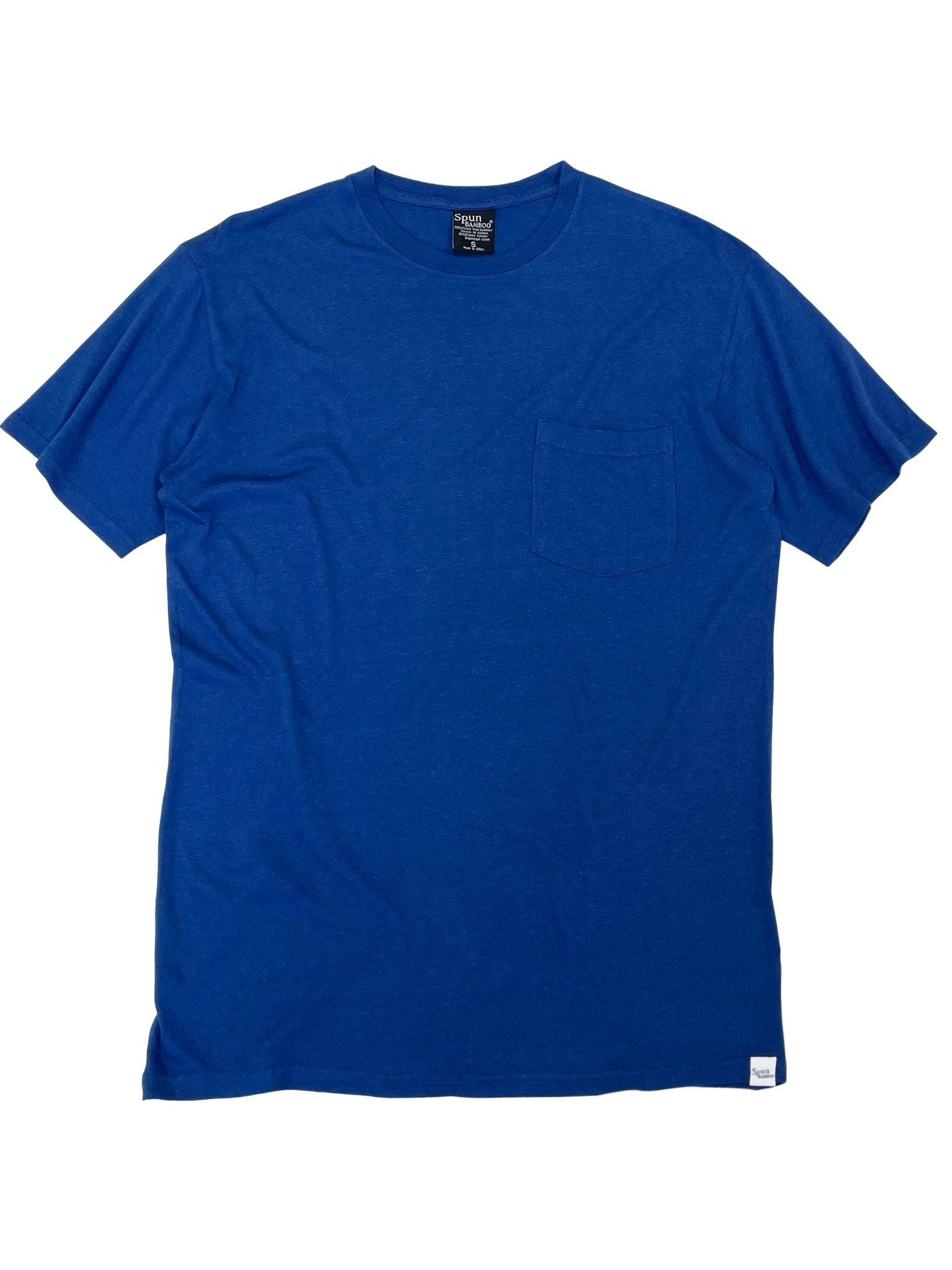 Spun Bamboo Men's Bamboo Viscose/Organic Cotton Pocket T-Shirt — in-use photo
