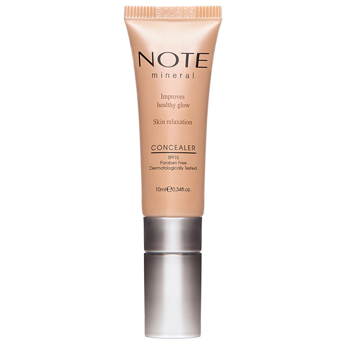 Note Mineral Concealer: Natural & Cruelty-Free Kapatõcõ with Vitamin E & Coral Seaweed. Perfect Dark Circle Coverage for Sensitive Skin-0.34 fl oz