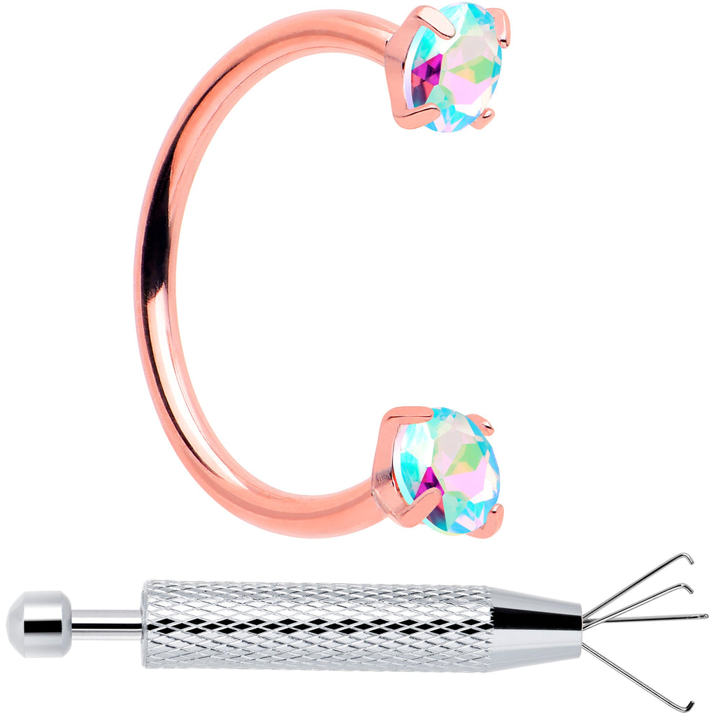 BodyCandy Double Gem Horseshoe Nose Ring Kit with Ball Grabber — packaging