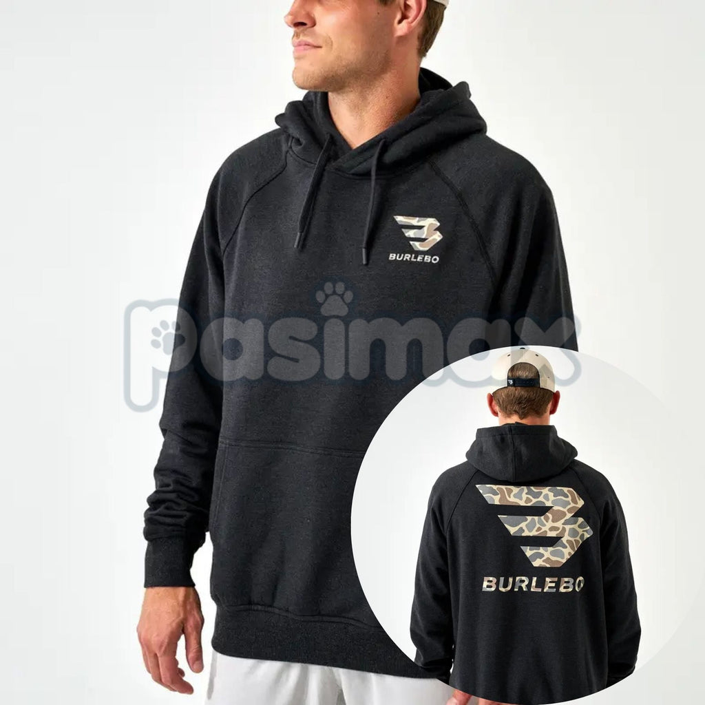 Pasimax BURLEBO Signature Logo Hoodie – Premium Southern Comfort Pullover, Quality Active Outdoors Apparel, Unisex — main pro