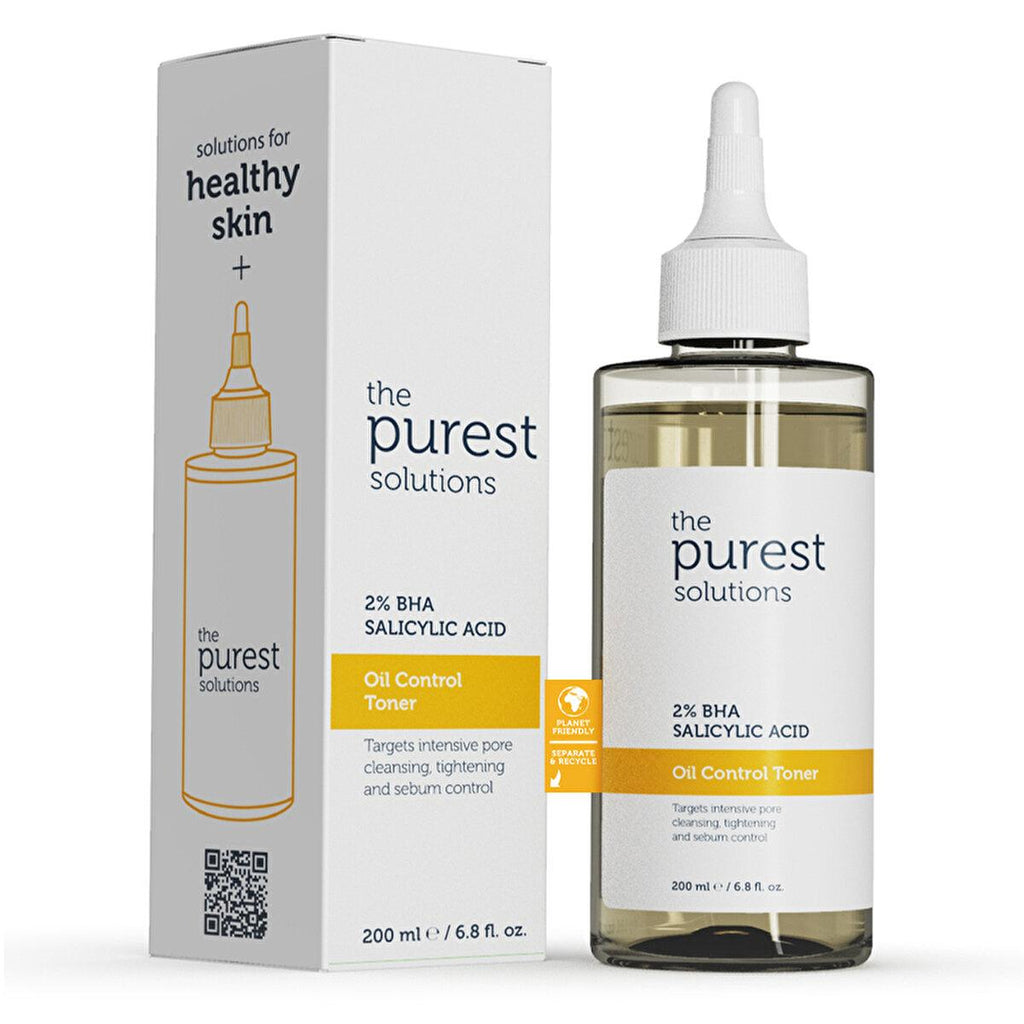 The Purest Solutions BHA Salicylic Acid Toner: Blackhead Remover, Pore Minimizer & Oil Control - Exfoliating AHA BHA Toner for Acne & Oily Skin