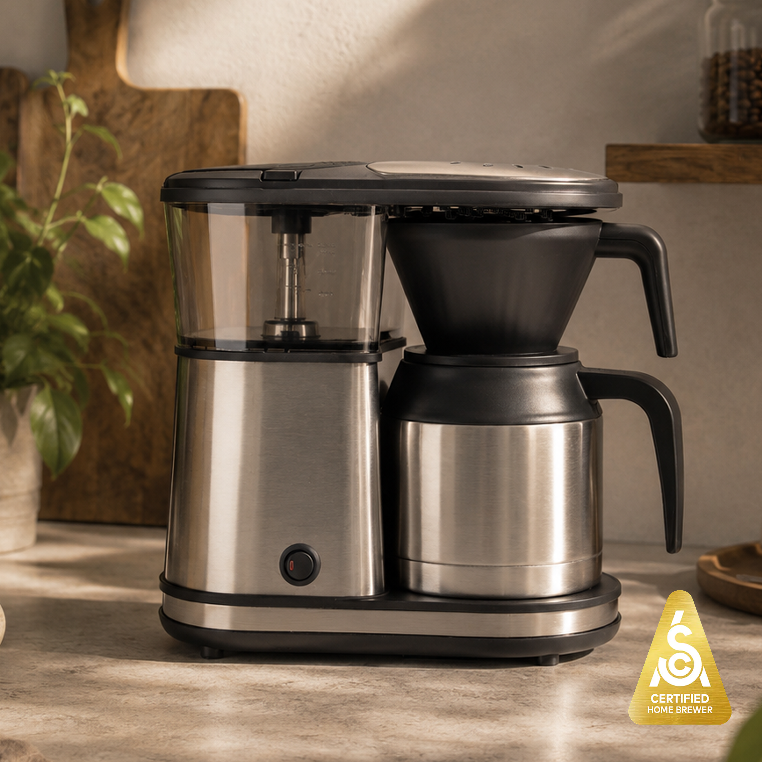 Bonavita 5-Cup Coffee Maker, Thermal Coffee Brewer – Compact Size, Elegant, and Precise, BPA-Free, view 3