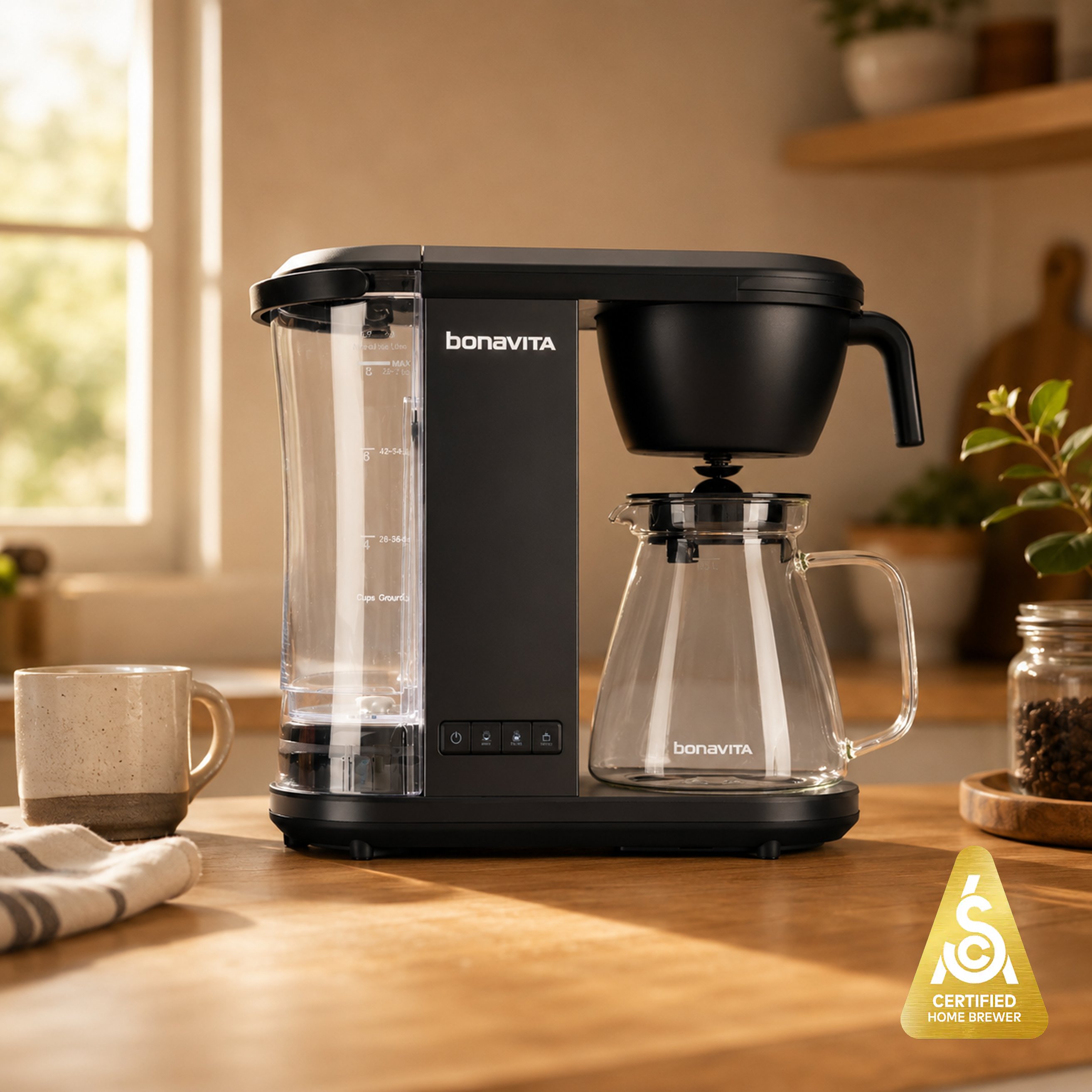 Enthusiast 8-Cup Drip Coffee Brewer with 1.3L Thermal or Glass Carafe – Bonavita, view 7