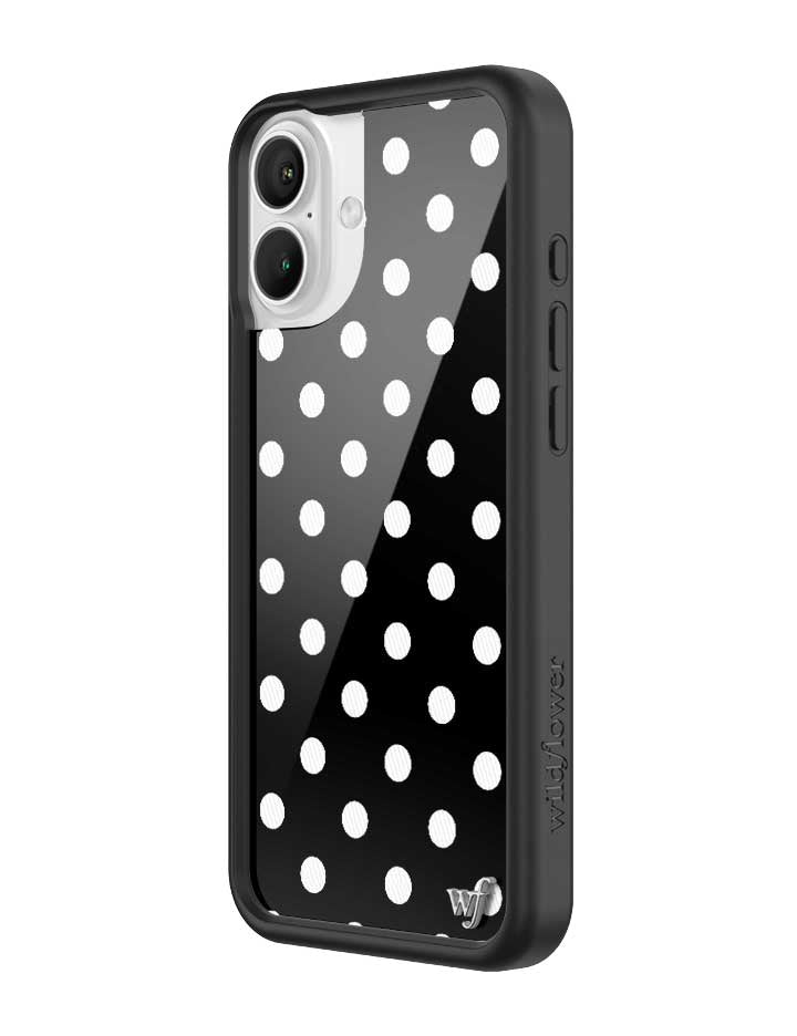 Polka Dot | Black and White iPhone Case