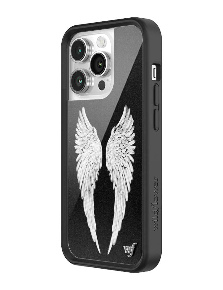 Wildflower Cases Angel Baby | Black iPhone Case — product on model
