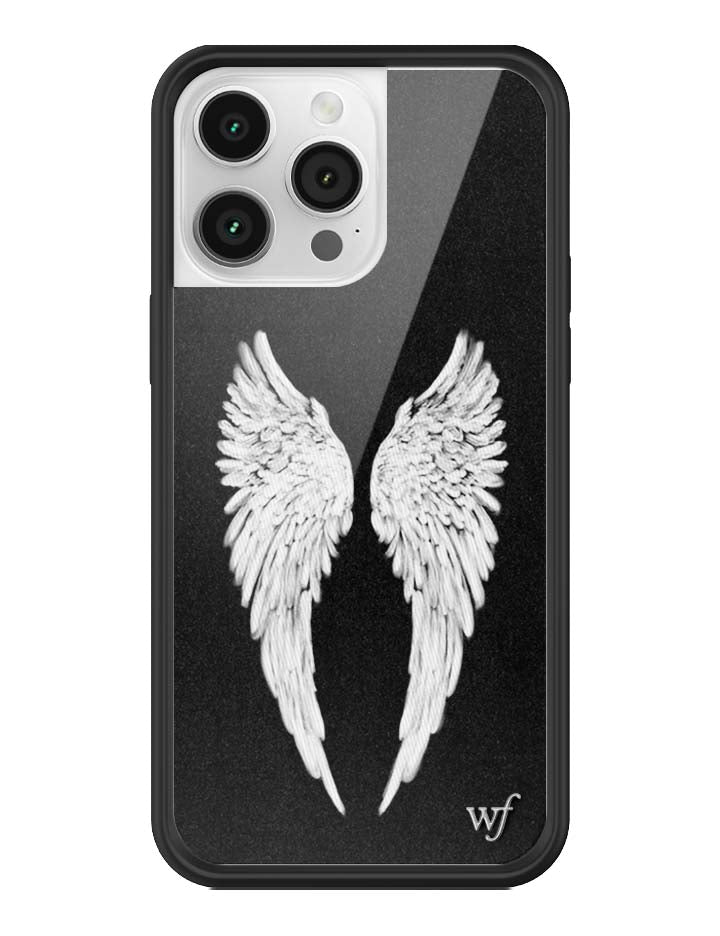 Wildflower Cases Angel Baby | Black iPhone Case — comparison shot