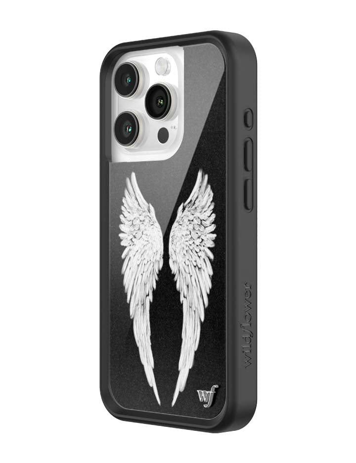 Wildflower Cases Angel Baby | Black iPhone Case — size reference