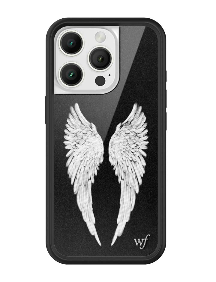 Wildflower Cases Angel Baby | Black iPhone Case — product on model