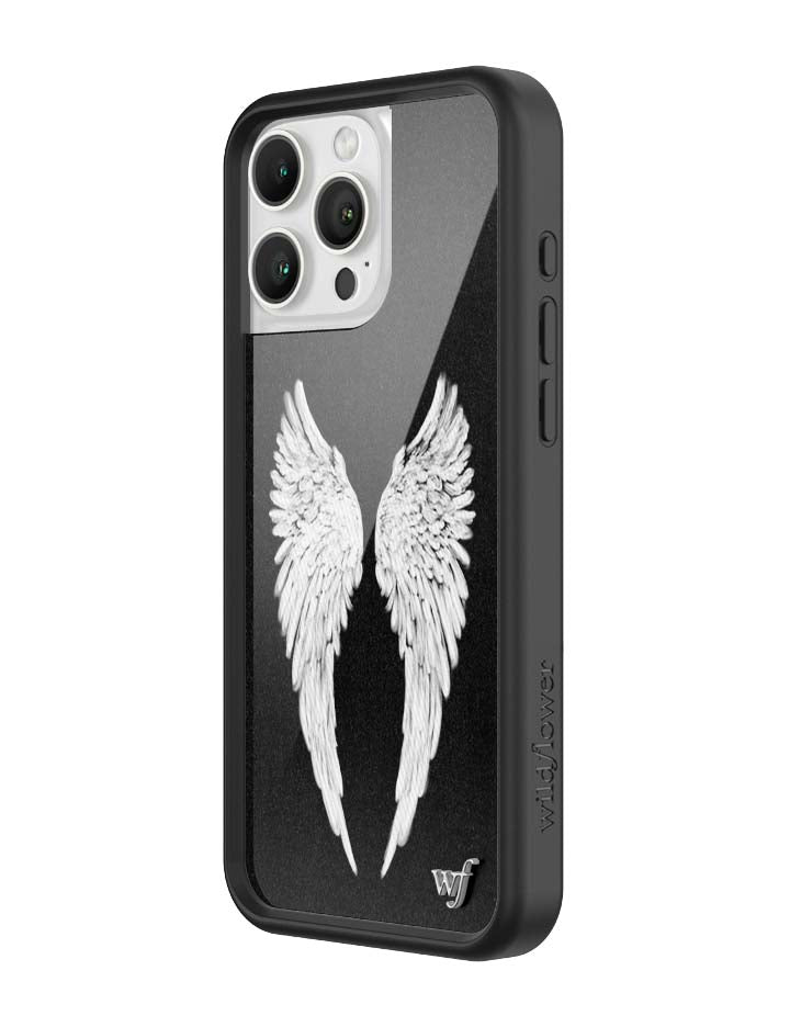 Wildflower Cases Angel Baby | Black iPhone Case — comparison shot