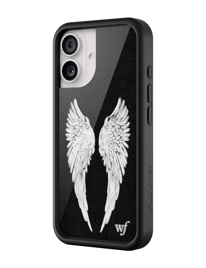 Wildflower Cases Angel Baby | Black iPhone Case — size reference