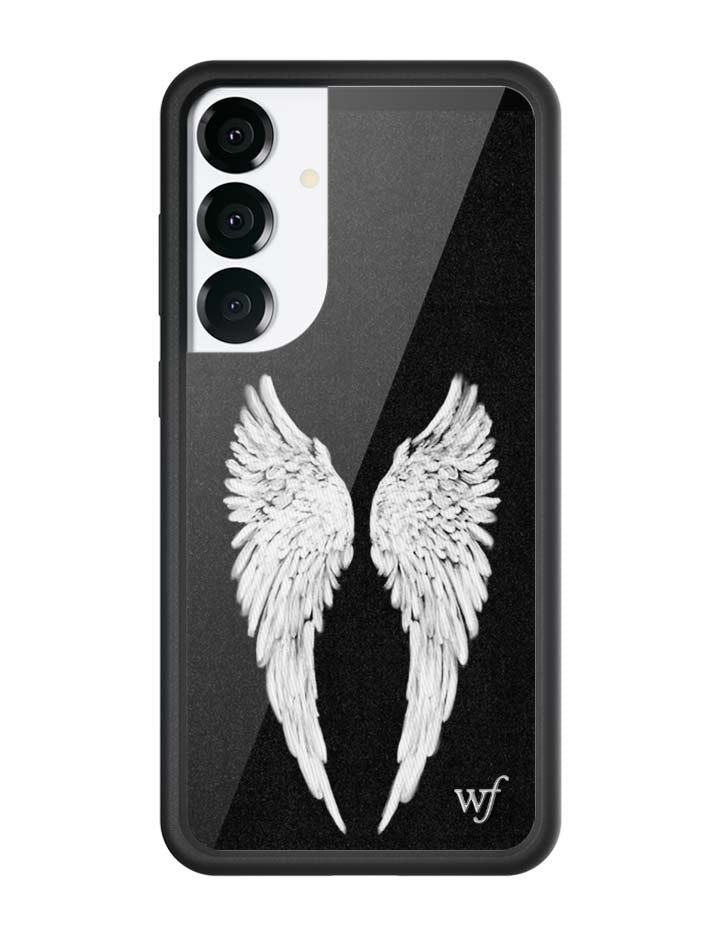 Wildflower Cases Angel Baby | Black Samsung Galaxy Case — back view