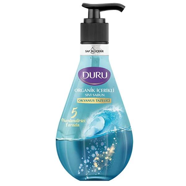 Duru Ocean Fresh Liquid Hand Soap with Organic Ingredients - Moisturizing, 16.91 fl oz