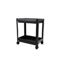 Decobella 2-Tier Wheeled Storage Cart - Kitchen & Bathroom Organizer, Durable Plastic, Easy Assembly