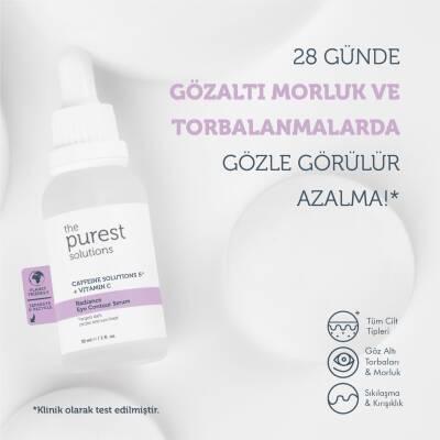 The Purest Solutions Radiance Eye Contour Serum 30ml - Anti-Aging Eye Care with Caffeine & Vitamin C