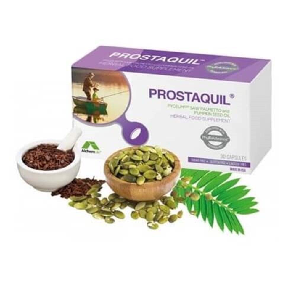 AlchemLife Prostaquil Dietary Supplement for Prostate Health Support - 30 Capsules, Natural Prostate Relief with Pygeum, Saw Palmetto & Pumpkin Seed Oil