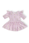 Mila & Rose ® Baby Bunnies 3/4 Sleeve Flutter Twirl Bodysuit — main product shot