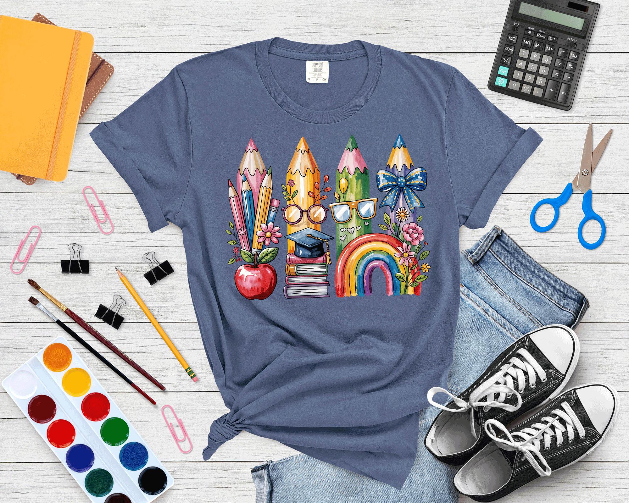 A Blessed Texas Mess Boutique Teacher Back To School Coquette Bow Pencils Cute Gift — A Blessed Texas Mess Boutique branding close-up
