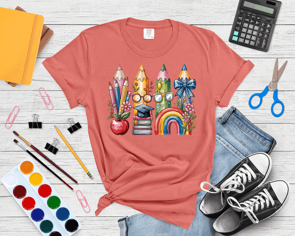 A Blessed Texas Mess Boutique Teacher Back To School Coquette Bow Pencils Cute Gift — detail shot 9
