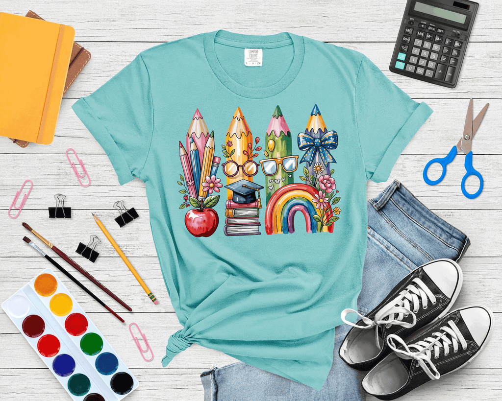 A Blessed Texas Mess Boutique Teacher Back To School Coquette Bow Pencils Cute Gift — detail shot 8