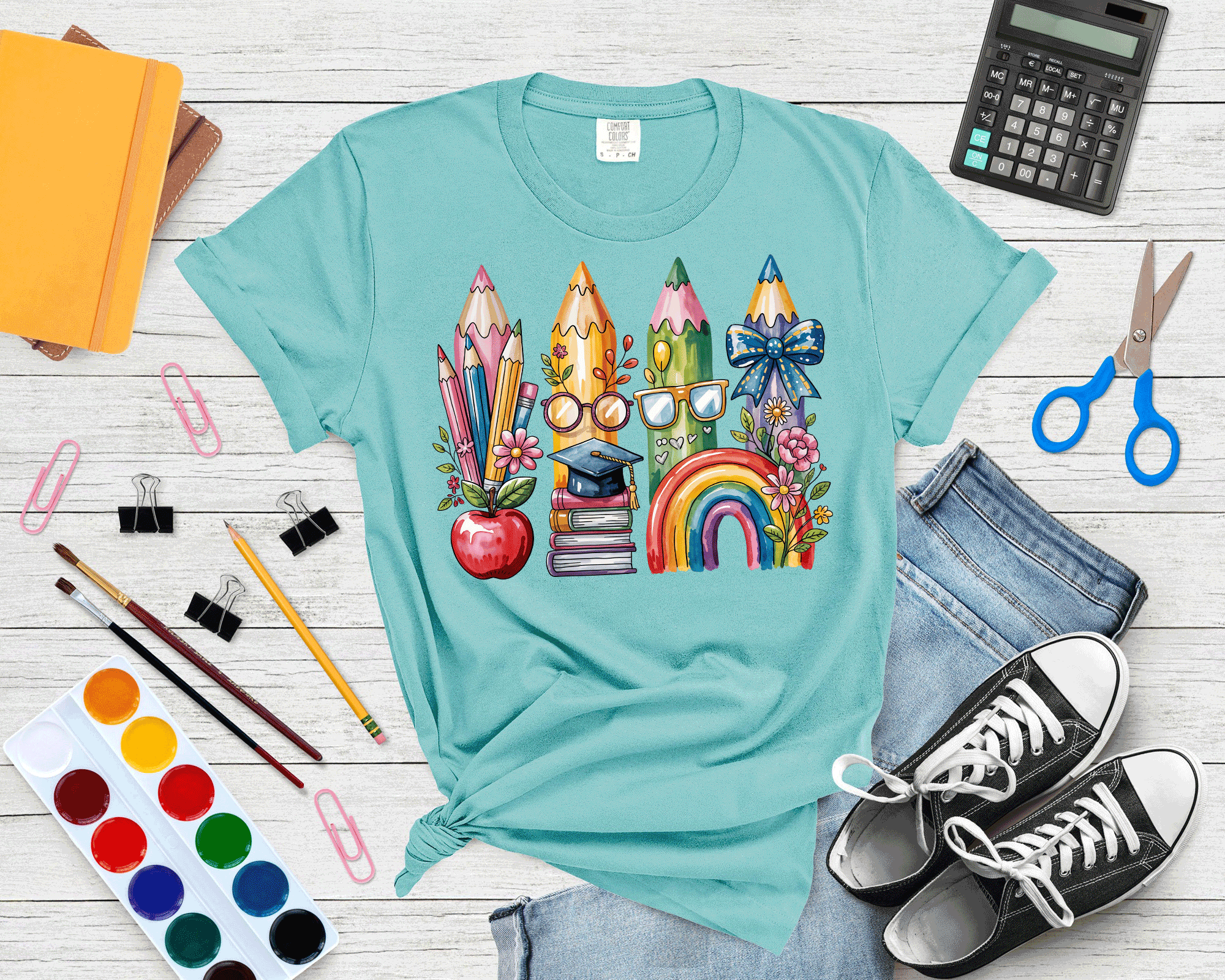 A Blessed Texas Mess Boutique Teacher Back To School Coquette Bow Pencils Cute Gift — detail shot 8