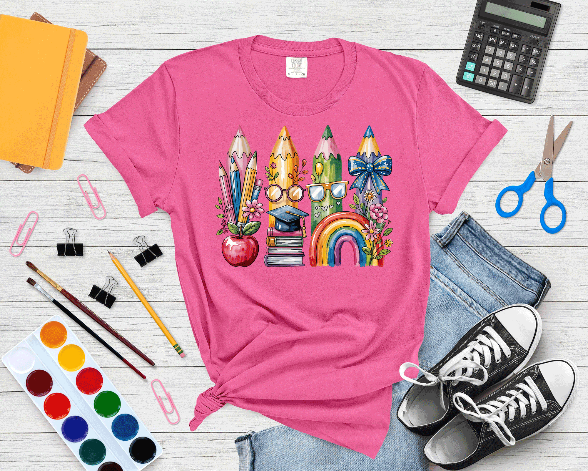 A Blessed Texas Mess Boutique Teacher Back To School Coquette Bow Pencils Cute Gift — detail shot 6
