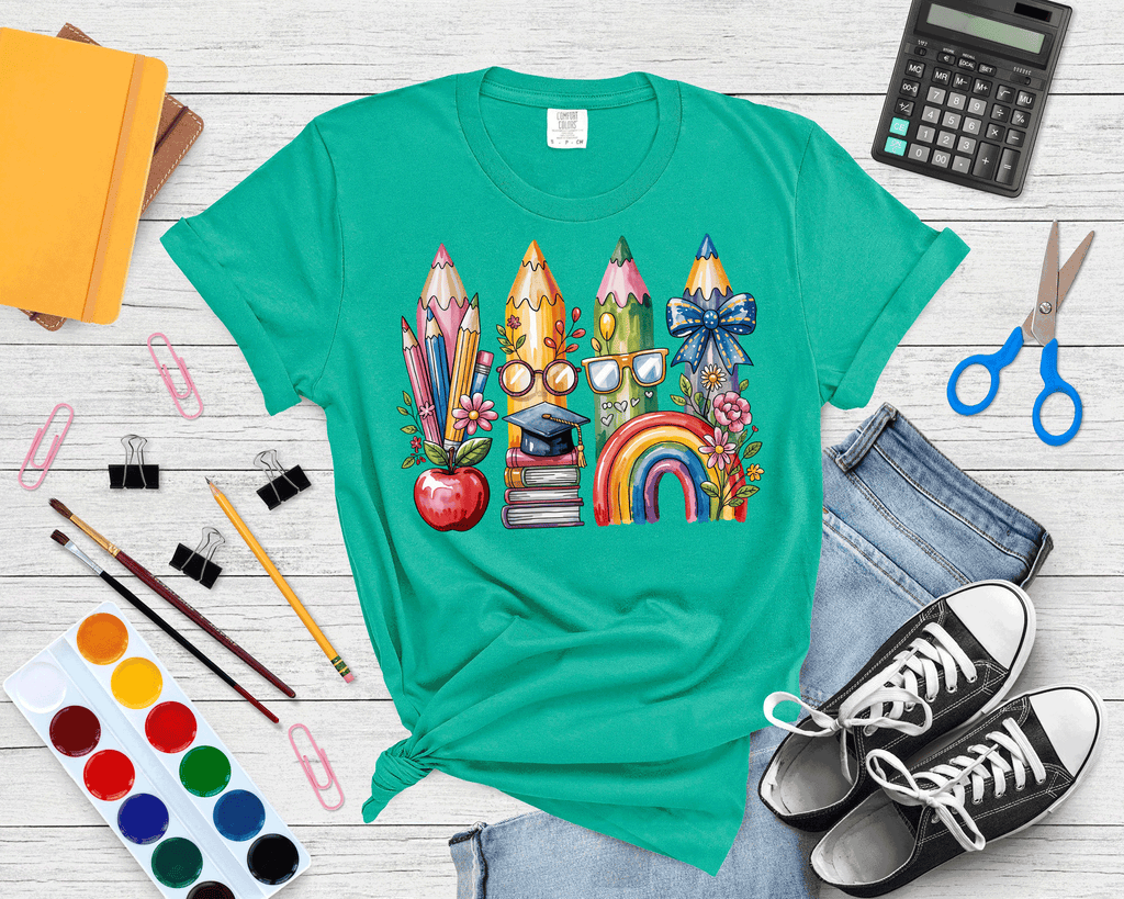 A Blessed Texas Mess Boutique Teacher Back To School Coquette Bow Pencils Cute Gift — detail shot 7