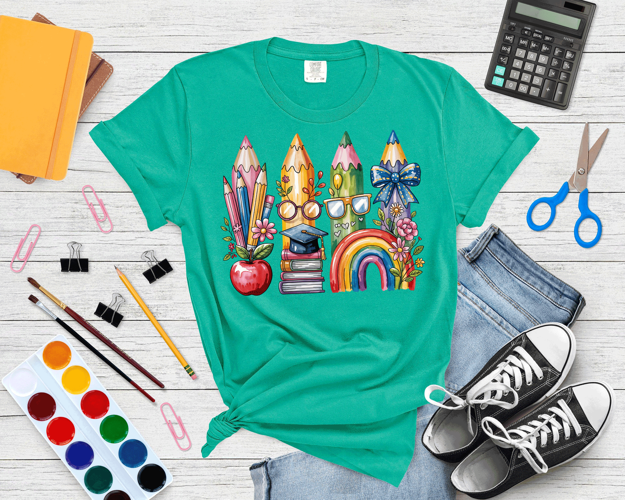 A Blessed Texas Mess Boutique Teacher Back To School Coquette Bow Pencils Cute Gift — detail shot 7