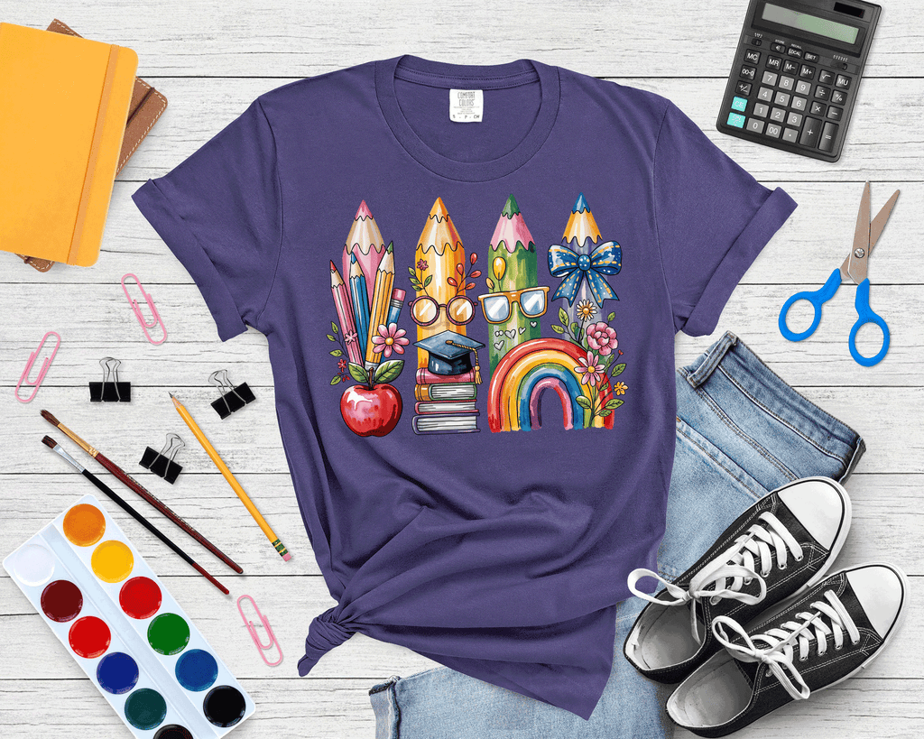 A Blessed Texas Mess Boutique Teacher Back To School Coquette Bow Pencils Cute Gift — detail shot 10