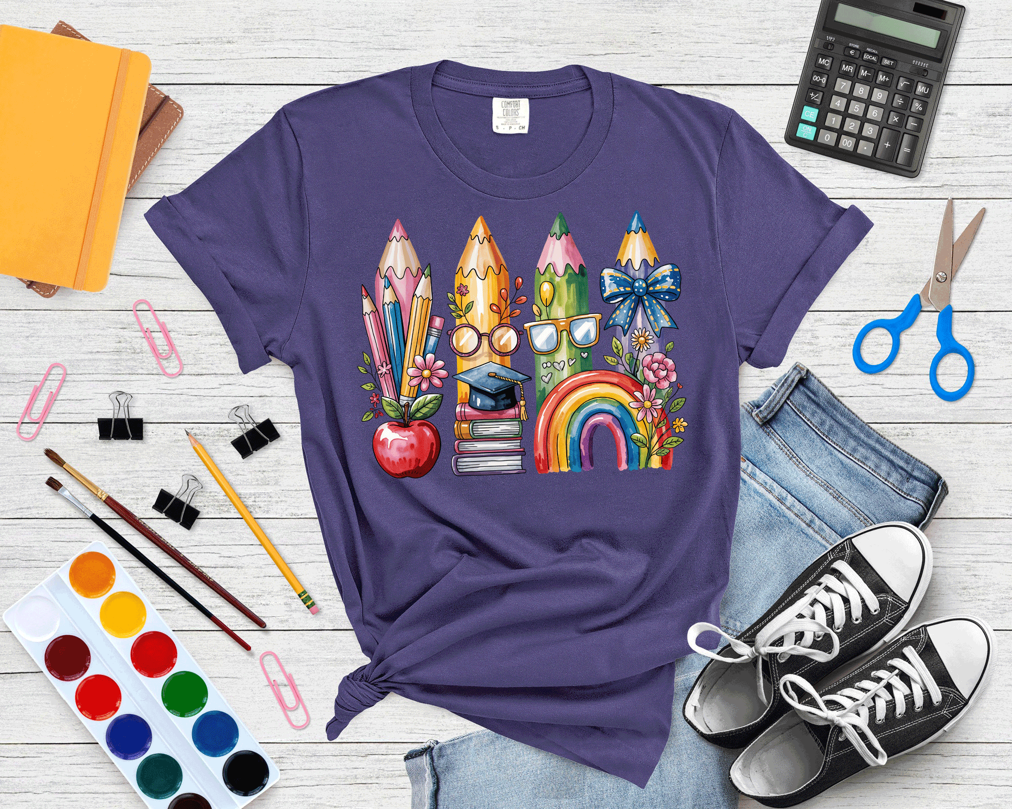A Blessed Texas Mess Boutique Teacher Back To School Coquette Bow Pencils Cute Gift — detail shot 10
