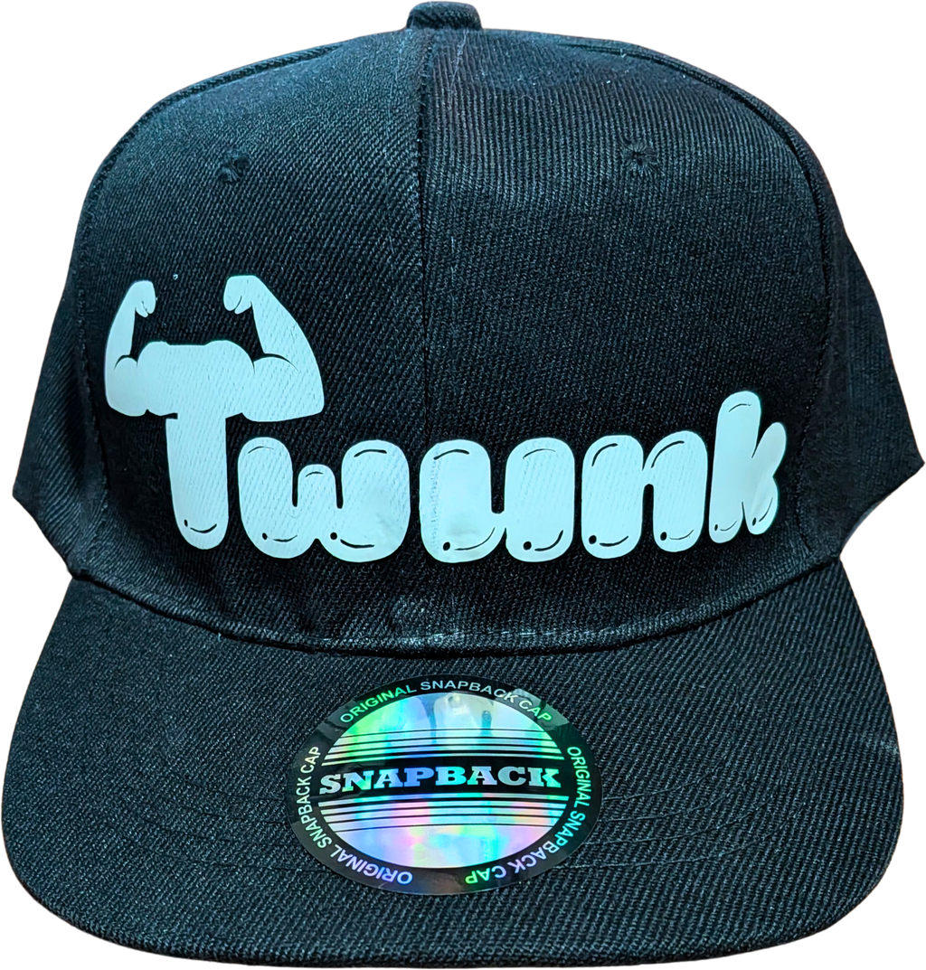 Twunk Snapback Flat Bill Hat — Hustle City Clothing queer streetwear