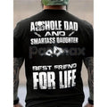 Pasimax Badass Dad & Daughter Best Friends For Life T-Shirt - Matching Family Tee, Father Daughter Bond Gift, Strong Relation