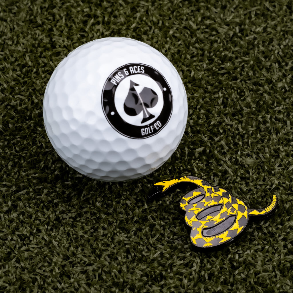 Don't Tread on Me Ball Marker – Pins and Aces, view 5