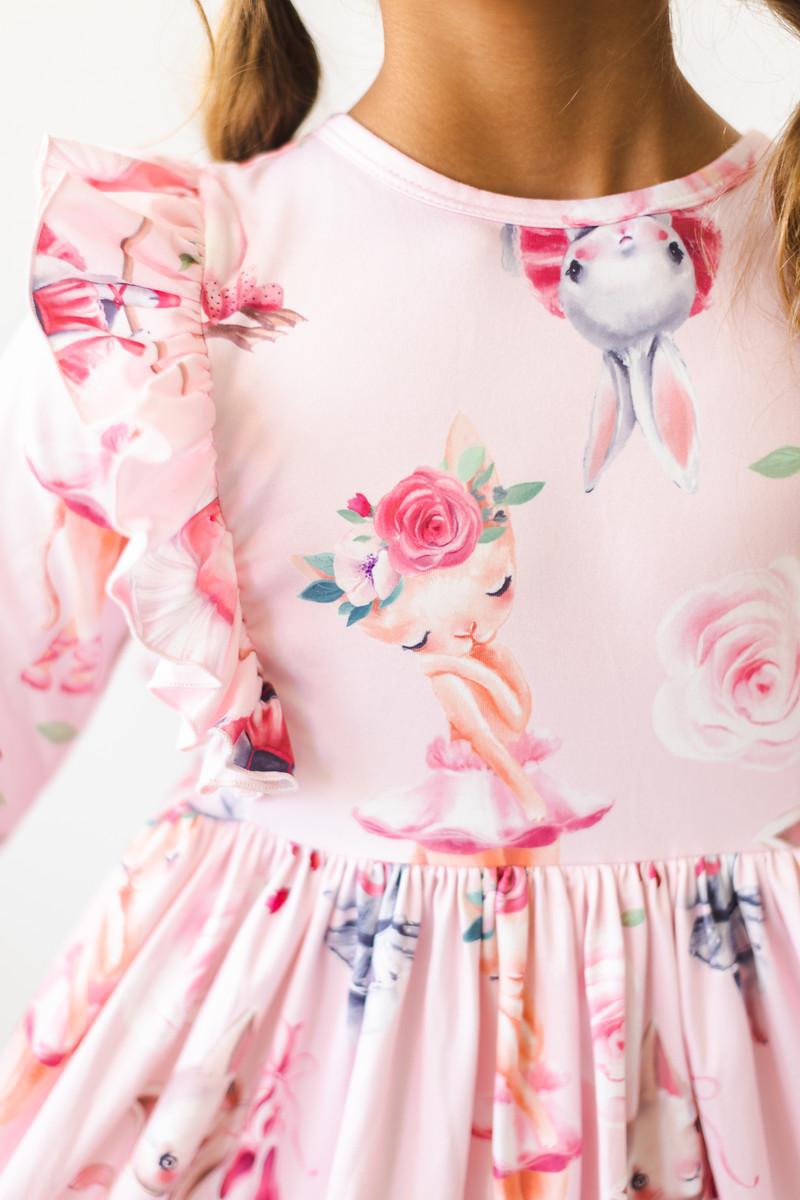 Mila & Rose ® SALE Ballet Beauties Ruffle Twirl Dress — in-use photo