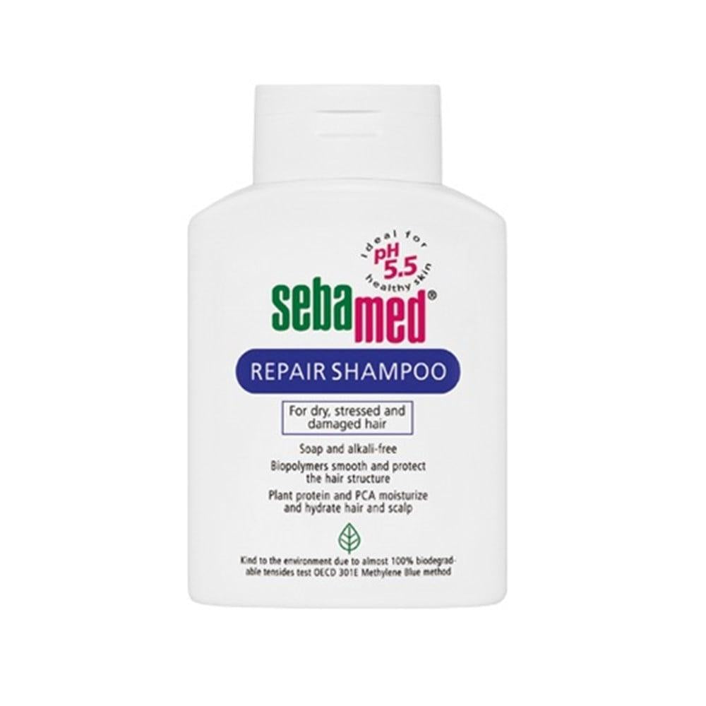 Sebamed Repair Shampoo: Nourishing & Moisturizing pH Balanced Formula for Damaged, Dry Hair - Restore Elasticity & Shine