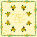 American Duke Apparel Company Bandana - Yellow Rose of Texas — main product shot