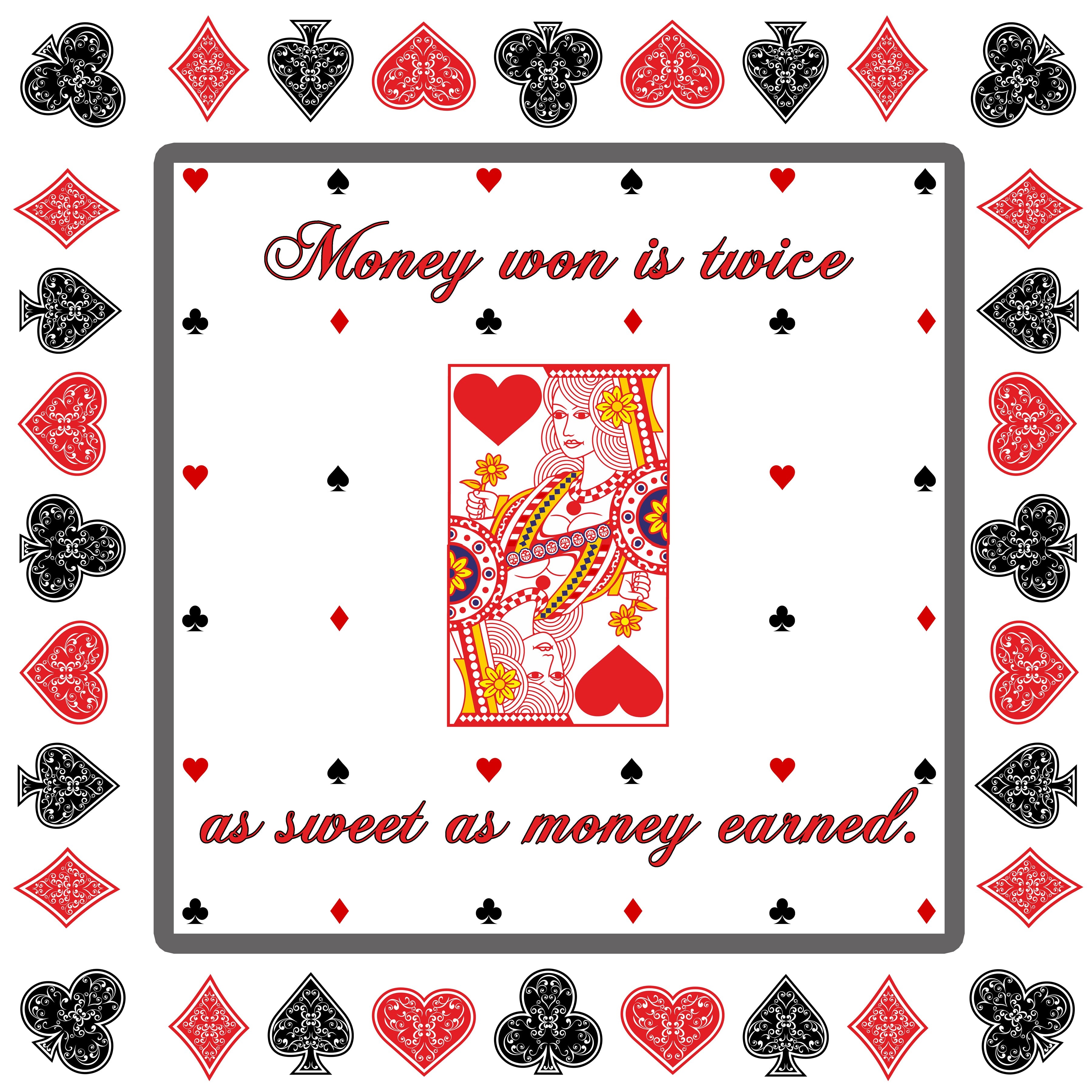 American Duke Apparel Company Bandana - Queen of Hearts — main product shot