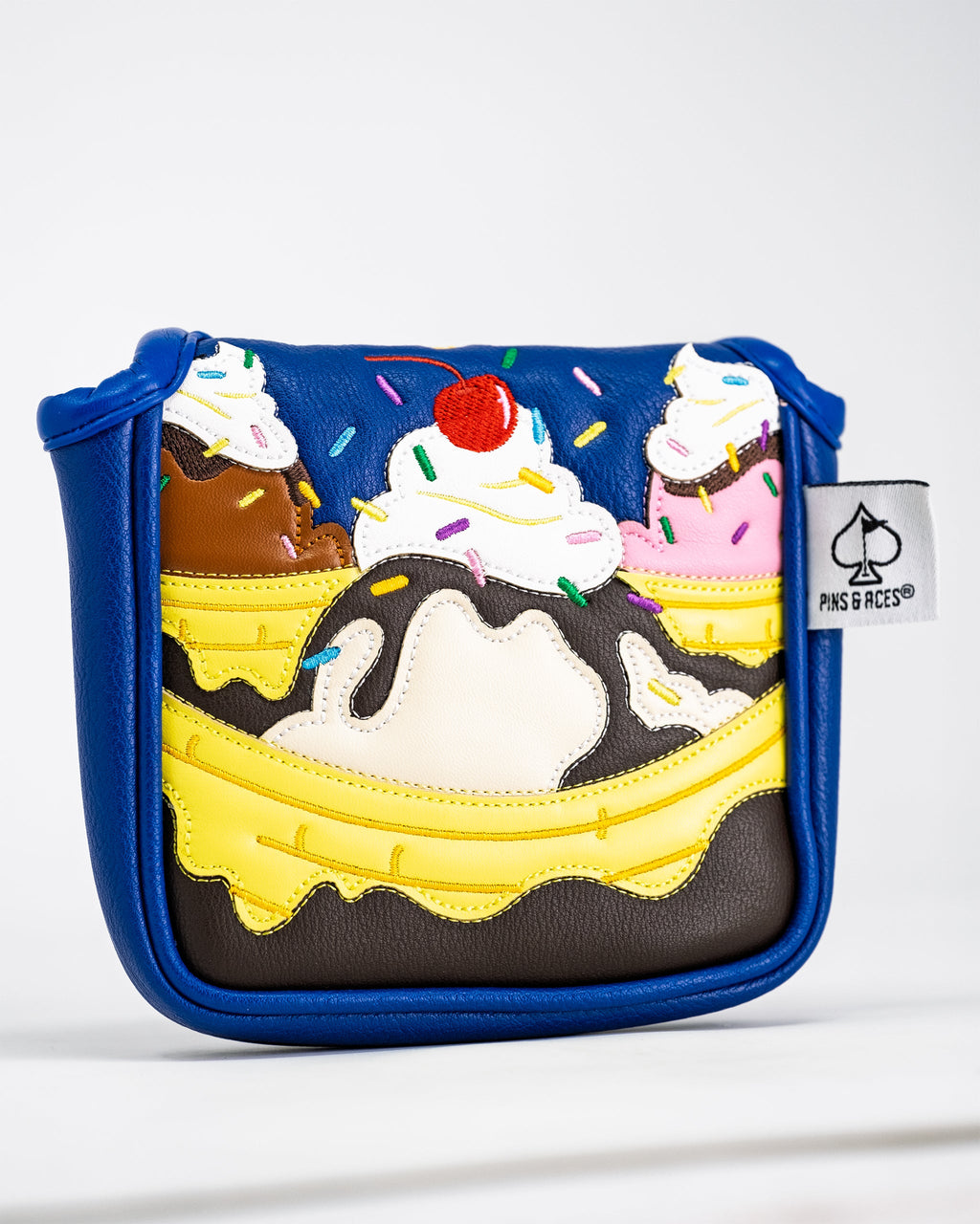 Pins and Aces Banana Split - Mallet Putter Cover — main product shot