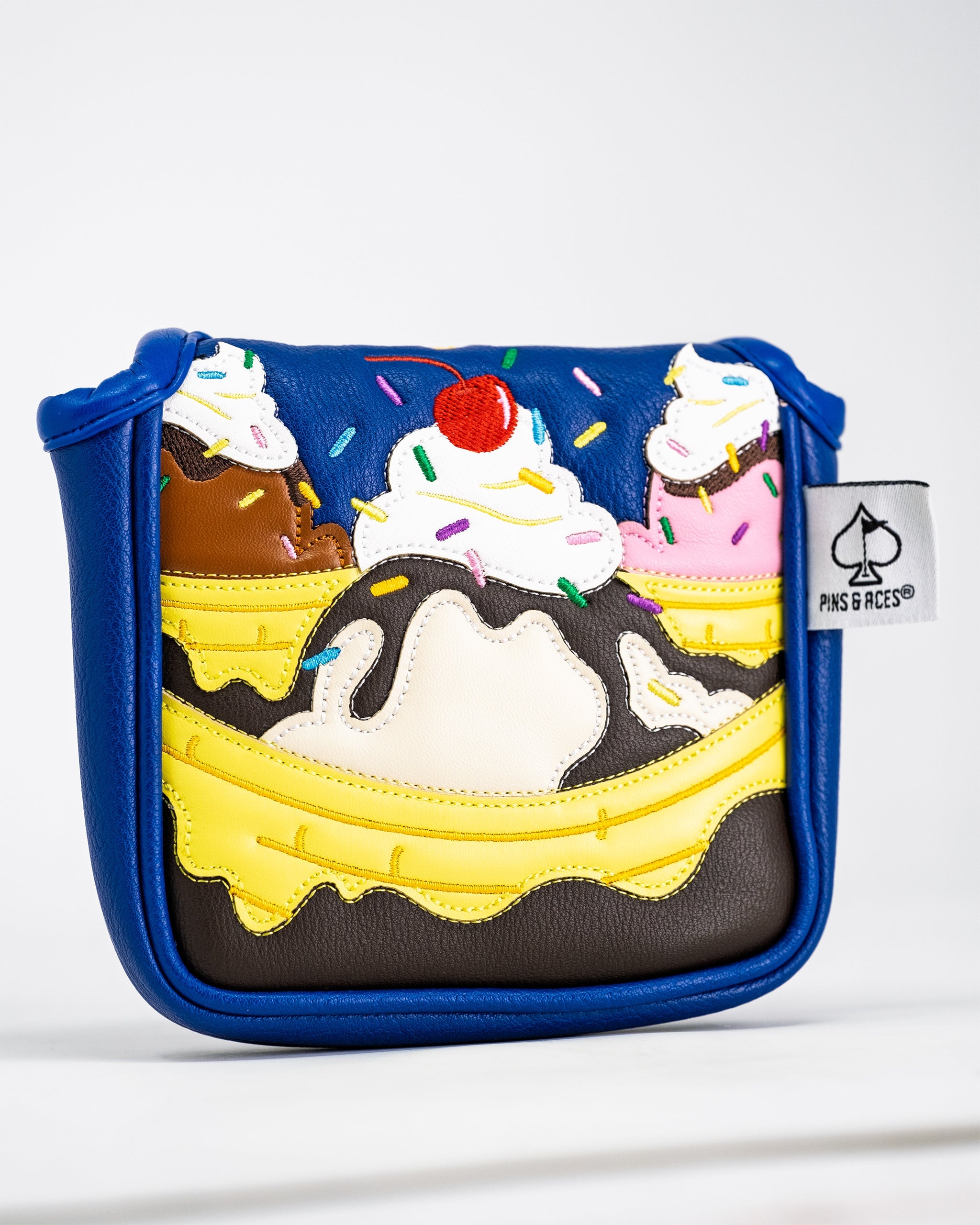 Pins and Aces Banana Split - Mallet Putter Cover — main product shot