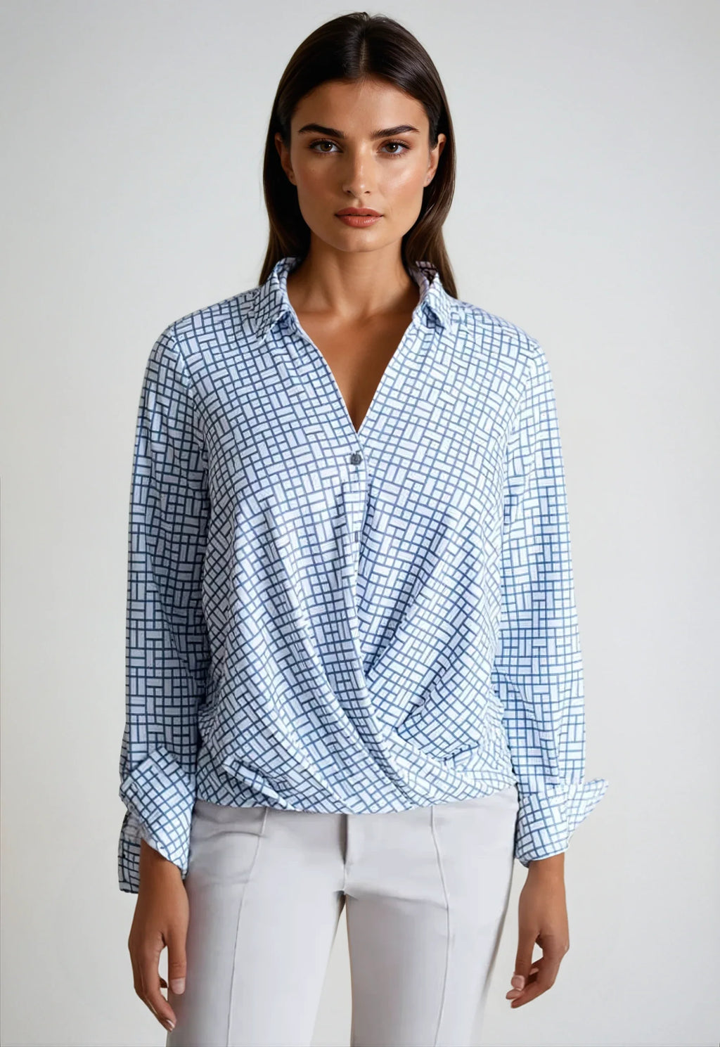Buki Barcelona Shirt - White & Blue — main product shot