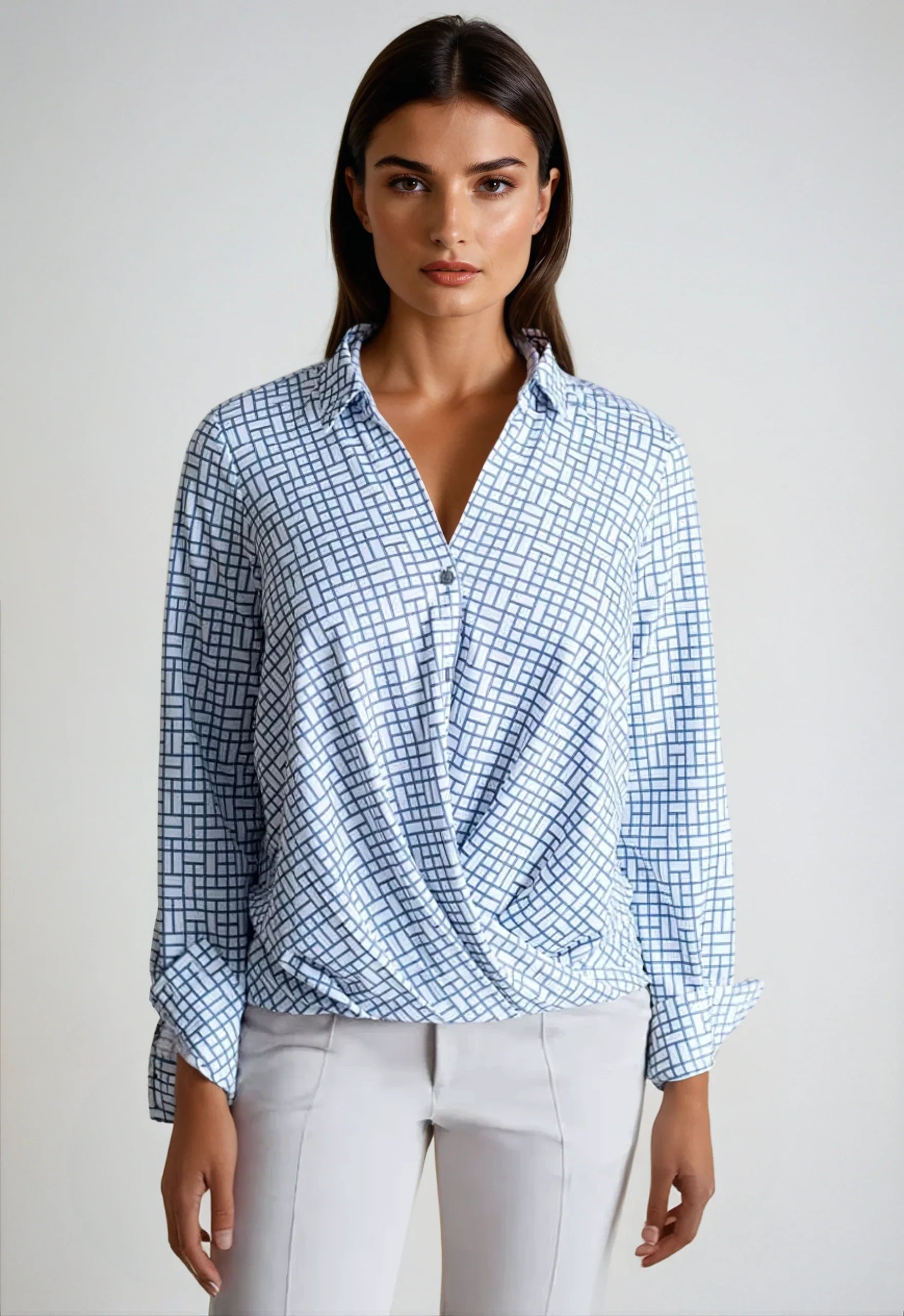 Buki Barcelona Shirt - White & Blue — main product shot